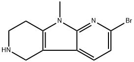 2-Bromo-9-methyl-6,7,8,9-tetrahydro-5H-pyrrolo[2,3-b:4,5-c']dipyridine Structure