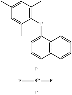 Iodonium, 1-naphthalenyl(2,4,6-trimethylphenyl)-, tetrafluoroborate(1-) (1:1) Structure