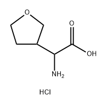 2-amino-2-(tetrahydrofuran-3-yl)acetic acid hydrochloride Structure