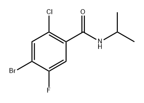 4-Bromo-2-chloro-5-fluoro-N-isopropylbenzamide Structure