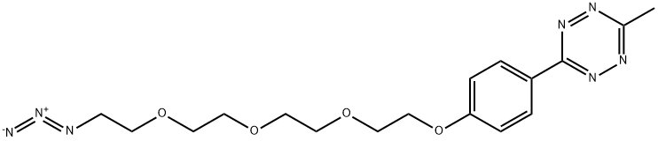 Methyltetrazine-PEG4-Azide Structure