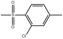 2-Chloro-4-methyl-1-(methylsulfonyl)benzene Structure