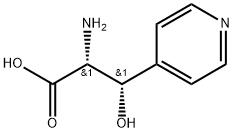 4-Pyridinepropanoic acid, α-amino-β-hydroxy-, (αR,βS)- Structure