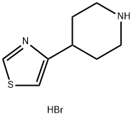 4-(piperidin-4-yl)thiazolehydrobromide Structure