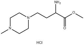 methyl 2-amino-4-(4-methylpiperazin-1-yl)butanoate trihydrochloride 구조식 이미지