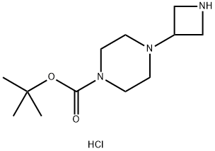 tert-butyl 4-(azetidin-3-yl)piperazine-1-carboxylate dihydrochloride 구조식 이미지