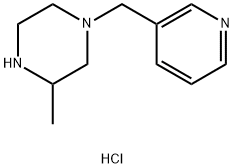 3-methyl-1-(pyridin-3-ylmethyl)piperazine dihydrochloride Structure