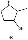 3-Pyrrolidinol, 2-methyl-, hydrochloride (1:1) Structure