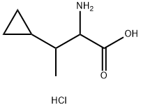 2-amino-3-cyclopropylbutanoic acid hydrochloride Structure