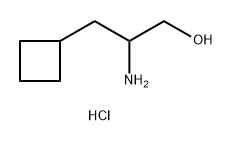 2-amino-3-cyclobutylpropan-1-ol hydrochloride 구조식 이미지