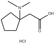 2-[1-(dimethylamino)cyclopentyl]acetic Acid hydrochloride Structure