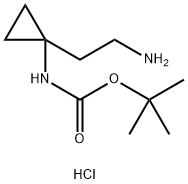 tert-butyl N-[1-(2-aminoethyl)cyclopropyl]carbamate hydrochloride 구조식 이미지