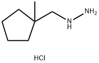 (1-methylcyclopentyl)methyl]hydrazine dihydrochloride Structure