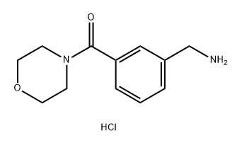 3-(morpholine-4-carbonyl)phenyl]methanamine hydrochloride 구조식 이미지