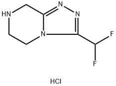 3-(Difluoromethyl)-5h,6h,7h,8h-[1,2,4]triazolo[4,3-a]pyrazine dihydrochloride Structure