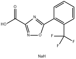 sodium 5-[2-(trifluoromethyl)phenyl]-1,2,4-oxadiazole-3-carboxylate Structure