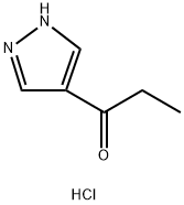 1-(1H-pyrazol-4-yl)propan-1-one hydrochloride Structure