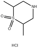 2,6-dimethyl-1lambda6-thiomorpholine-1,1-dione hydrochloride 구조식 이미지