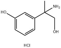 3-(2-amino-1-hydroxypropan-2-yl)phenol hydrochloride 구조식 이미지