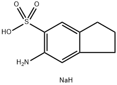 sodium 6-amino-2,3-dihydro-1H-indene-5-sulfonate Structure