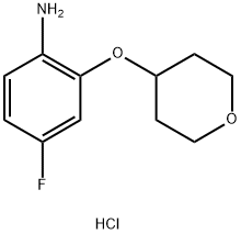 4-fluoro-2-(oxan-4-yloxy)aniline hydrochloride Structure