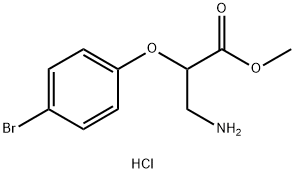 methyl 3-amino-2-(4-bromophenoxy)propanoate hydrochloride Structure