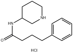 4-phenyl-N-(piperidin-3-yl)butanamide hydrochloride Structure