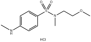 N-(2-methoxyethyl)-N-methyl-4-(methylamino)benzene-1-sulfonamide hydrochloride Structure