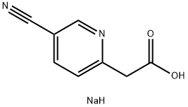 sodium 2-(5-cyanopyridin-2-yl)acetate Structure