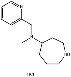 N-methyl-N-[(pyridin-2-yl)methyl]azepan-4-amine trihydrochloride 구조식 이미지