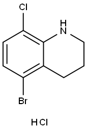 5-bromo-8-chloro-1,2,3,4-tetrahydroquinoline hydrochloride 구조식 이미지