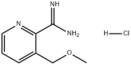 2-Pyridinecarboximidamide, 3-(methoxymethyl)-, hydrochloride (1:1) Structure