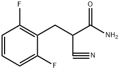 Benzenepropanamide, α-cyano-2,6-difluoro- Structure