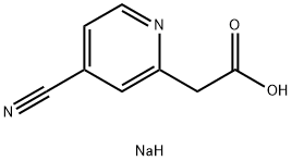 sodium 2-(4-cyanopyridin-2-yl)acetate Structure