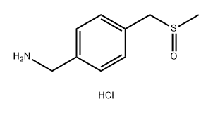 4-(methanesulfinylmethyl)phenyl]methanamine hydrochloride Structure