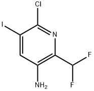 6-Chloro-2-(difluoromethyl)-5-iodopyridin-3-amine Structure