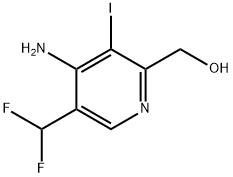 4-Amino-5-(difluoromethyl)-3-iodopyridine-2-methanol Structure