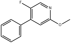 Pyridine, 5-fluoro-2-methoxy-4-phenyl- Structure