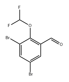3,5-Dibromo-2-(difluoromethoxy)benzaldehyde Structure