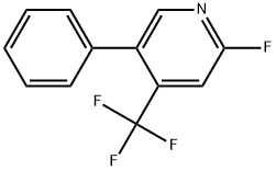 2-Fluoro-5-phenyl-4-(trifluoromethyl)pyridine Structure