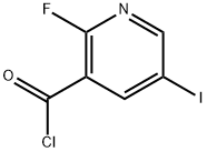 2-Fluoro-5-iodo-3-pyridinecarbonyl chloride Structure