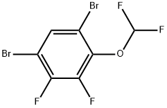 1,5-Dibromo-2-(difluoromethoxy)-3,4-difluorobenzene Structure