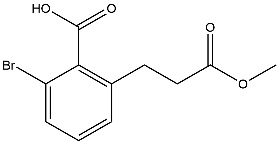 Methyl 3-bromo-2-carboxyphenylpropanoate Structure