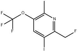 2-(Fluoromethyl)-3-iodo-6-methyl-5-(trifluoromethoxy)pyridine Structure