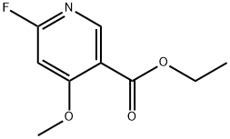 Ethyl 6-fluoro-4-methoxy-3-pyridinecarboxylate Structure