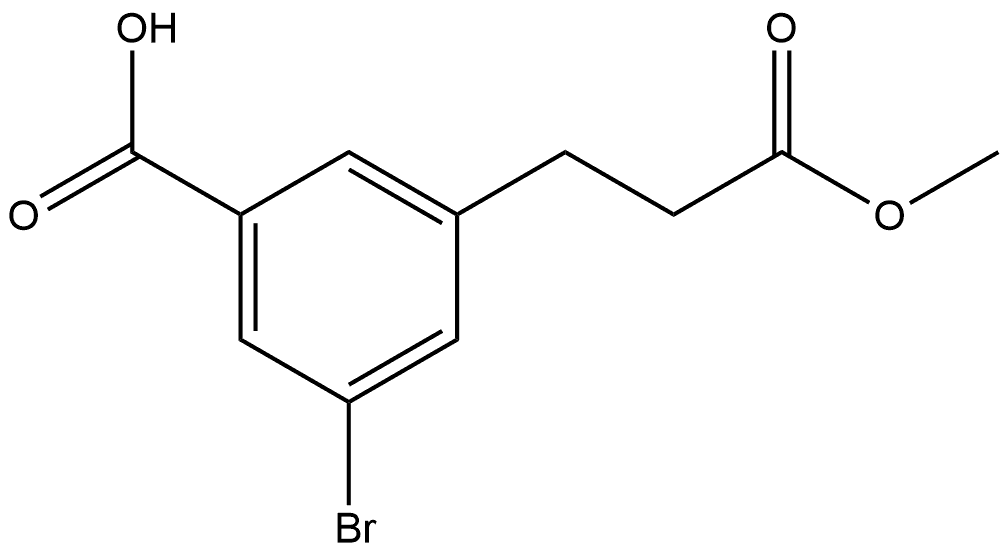 Methyl 3-bromo-5-carboxyphenylpropanoate Structure