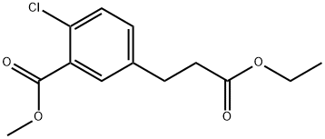 Methyl 2-chloro-5-(3-ethoxy-3-oxopropyl)benzoate Structure