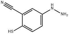 3-Cyano-4-mercaptophenylhydrazine Structure