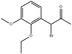 1-Bromo-1-(2-ethoxy-3-methoxyphenyl)propan-2-one Structure