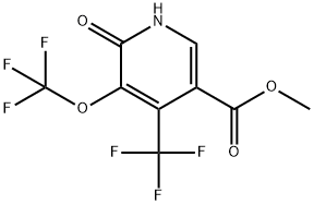 Methyl 2-hydroxy-3-(trifluoromethoxy)-4-(trifluoromethyl)pyridine-5-carboxylate Structure